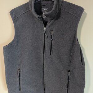 L.L. Bean Fleece Vest - Gray Mens XL